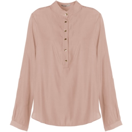 A-HA - CAMISA GOLA PADRE AMPLA - ROSÊ