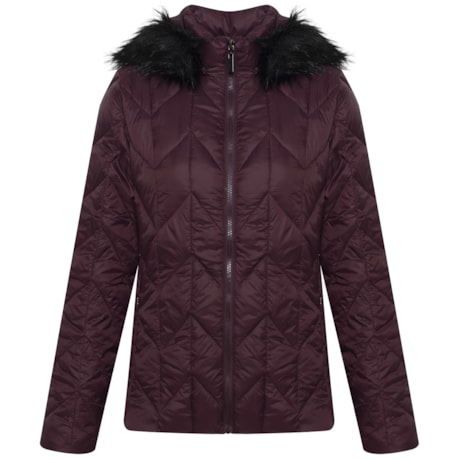 ALPELO - JAQUETA DE NYLON ZIGZAG COM CAPUZ PELUCIADO REMOVIVEL ALPELO - JAQUETA DE NYLON ZIGZAG COM CAPUZ PELUCIADO REMOVIVEL