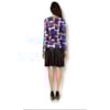 ALPHORRIA - BLUSA JERSEY ESTAMP. QUADROS DEC. V M/L - AZUL