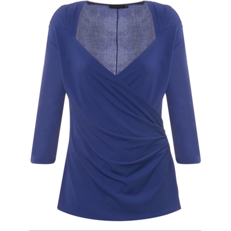 ALPHORRIA - BLUSA JERSEY TRANSPASSADA MANGA 3/4 - ROYAL