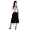 ALPHORRIA - BLUSA T-SHIRT CROPPED ESTAMPADA - BRANCO
