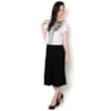 ALPHORRIA - BLUSA T-SHIRT CROPPED ESTAMPADA - BRANCO