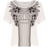 ALPHORRIA - BLUSA T-SHIRT CROPPED ESTAMPADA - BRANCO