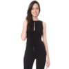 ALPHORRIA - BODY DECOTE GOTA COM PREGAS DETELHE NERVURAS - PRETO
