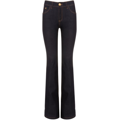 ALPHORRIA - CALÇA JEANS FLARE BRUTO - AZUL