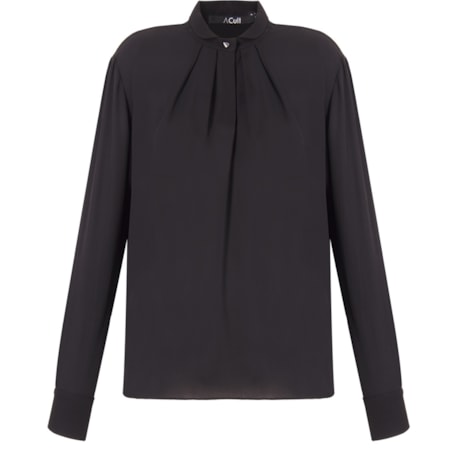 ALPHORRIA - CAMISA CHIFFON GOLA PADRE DEC. GOTA - PRETO ALPHORRIA - CAMISA CHIFFON GOLA PADRE DEC. GOTA - PRETO