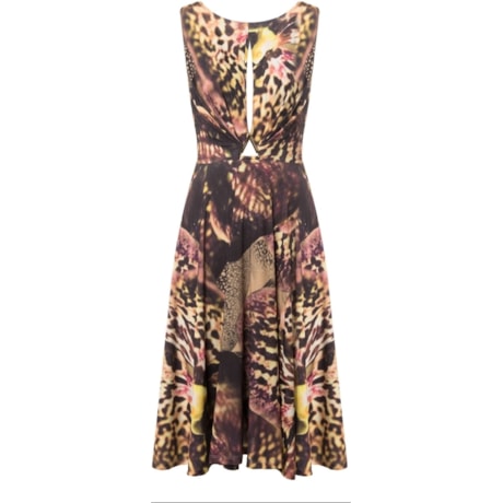 ALPHORRIA - VESTIDO CURTO ANIMAL PRINT COM FIVELA - MARROM ALPHORRIA - VESTIDO CURTO ANIMAL PRINT COM FIVELA - MARROM