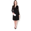 ALPHORRIA - VESTIDO CURTO CREPE DE MALHA DRAP. CINTURA - PRETO
