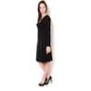 ALPHORRIA - VESTIDO CURTO CREPE DE MALHA DRAP. CINTURA - PRETO