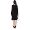 ALPHORRIA - VESTIDO CURTO CREPE DE MALHA DRAP. CINTURA - PRETO