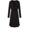 ALPHORRIA - VESTIDO CURTO CREPE DE MALHA DRAP. CINTURA - PRETO