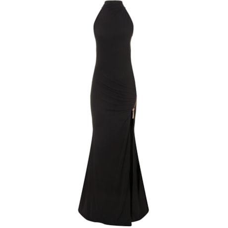ALPHORRIA - VESTIDO DE FESTA LONGO CRUZADO COSTAS - PRETO ALPHORRIA - VESTIDO DE FESTA LONGO CRUZADO COSTAS - PRETO