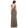 ALPHORRIA - VESTIDO DE FESTA LONGO LUREX COLAR METAL RECORTES TULE - PRETO