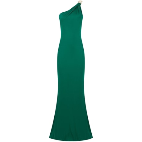 ALPHORRIA- VESTIDO DE FESTA LONGO  - OMBRO FIVELA JERSEY - VERDE - VERDE ALPHORRIA- VESTIDO DE FESTA LONGO  - OMBRO FIVELA JERSEY - VERDE - VERDE