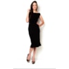 ALPHORRIA - VESTIDO LGTE CREPE CASCATA CANUTILHO - PRETO