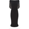 ALPHORRIA - VESTIDO LGTE CREPE CASCATA CANUTILHO - PRETO
