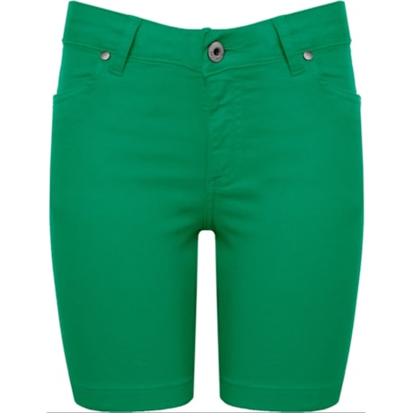AMBICIONE - BERMUDA SARJA ELASTANO - VERDE