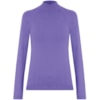 AMBICIONE - BLUSA BASICA MODAL GOLA CHAMINÉ M/L - ROXO