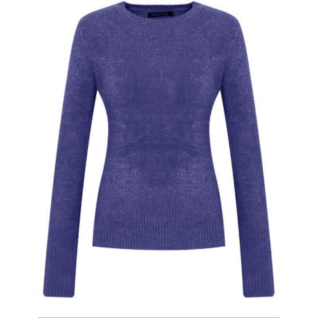 AMBICIONE - BLUSA DECOTE REDONDO FIO IMPORTADO - MARINHO AMBICIONE - BLUSA DECOTE REDONDO FIO IMPORTADO - MARINHO