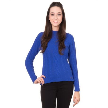 AMBICIONE - BLUSA TRICÔ ALGODÃO TRANÇAS - AMARELO