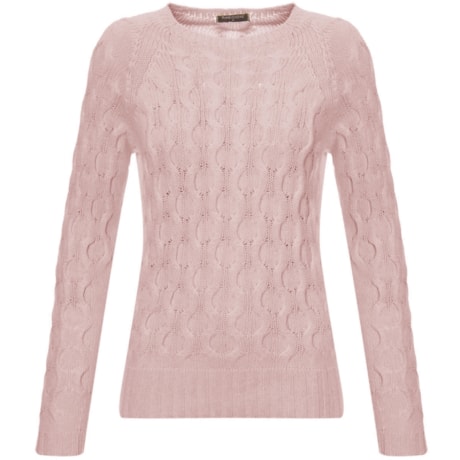 AMBICIONE - BLUSA TRICOT ALGODÃO FAVO DE MEL - ROSA CHÁ AMBICIONE - BLUSA TRICOT ALGODÃO FAVO DE MEL - ROSA CHÁ