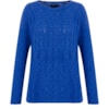 AMBICIONE - BLUSA TRICOT TRABALHADO TRANÇAS - AZUL