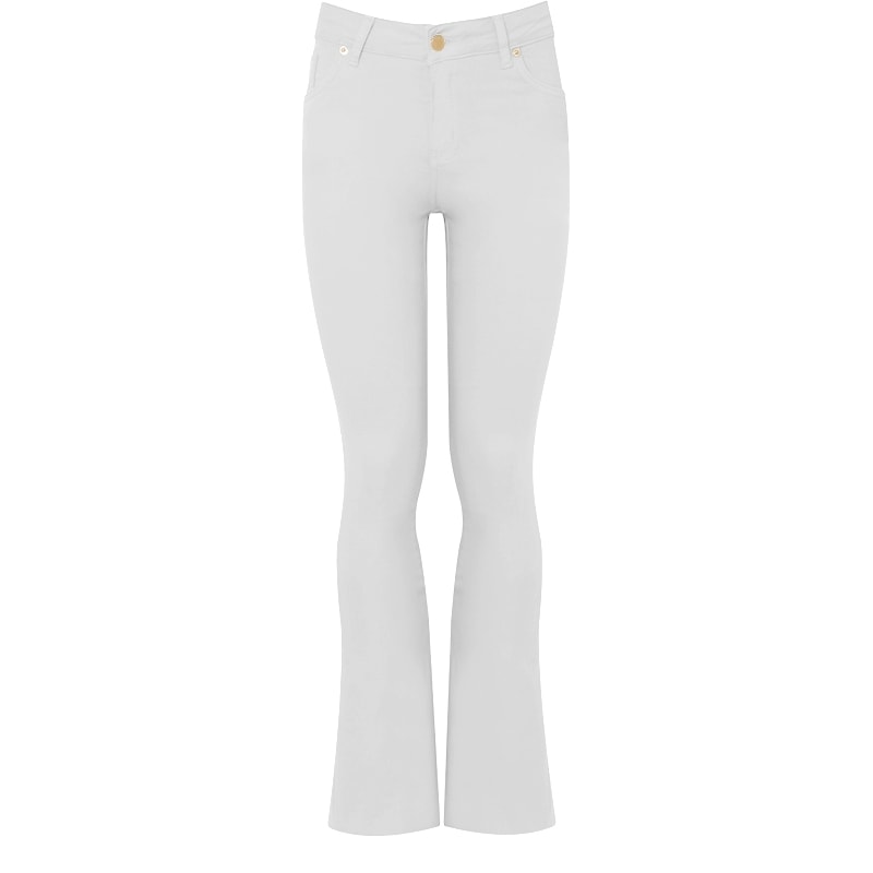 AMBICIONE - CALÇA SARJA COLOR FLARE - BRANCO