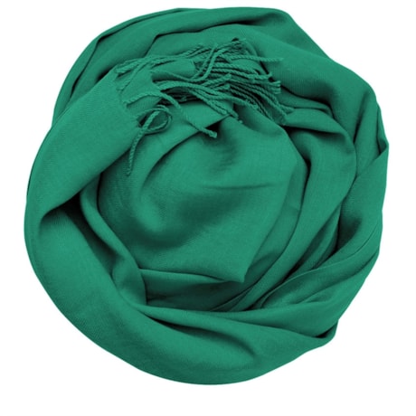 AMBICIONE - PASHMINA VISCOSE LISA 60 X 180 COM FRANJA - VERDE