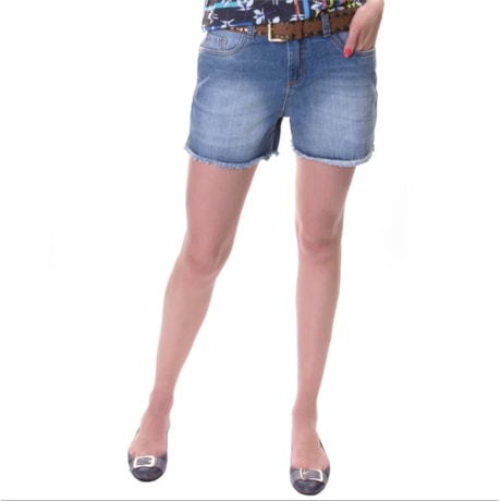 AMBICIONE - SHORTS JEANS BARRA CORTADA - JEANS