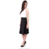 AMBICIONE - TOP CROPPED PRENE CORTE A FIO - BRANCO