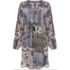 AMBICIONE - VESTIDO BATA ESTAMPADO COM TASSEL - MARINHO