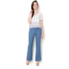 AMÍSSIMA - BLUSA CREPE PRINT PONTO CRUZ KATY - MARINHO