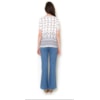 AMÍSSIMA - BLUSA CREPE PRINT PONTO CRUZ KATY - MARINHO