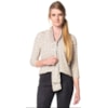 AMÍSSIMA - BLUSA ESTAMPA CORRENTES GOLA LAÇO - OFF WHITE