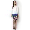 AMISSIMA - BLUSA SHIFFON LISO C/FAIXA M/L SINO - OFF WHITE