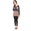 AMISSIMA - BLUSA TRICOT ESTAMPA ONÇA - CINZA