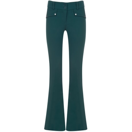 AMÍSSIMA - CALÇA ALFAIATARIA FLARE DOIS BOLSOS - VERDE