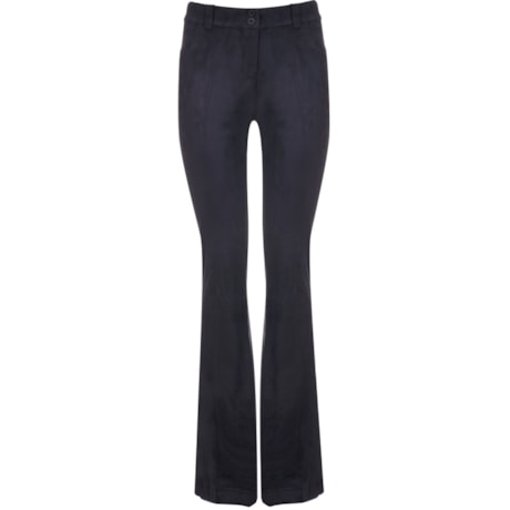 AMÍSSIMA - CALÇA FLARE SUEDE - PRETO