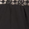 AMISSIMA - CAMISA CHIFFON RENDA OMBRO COM GRAVATA - PRETO