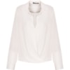AMISSIMA - CAMISA CHIFFON TRANSPASSADA - OFF WHITE