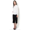 AMISSIMA - CAMISA CREPE EST.CHAVE CADEADO M/L - OFF WHITE