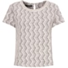 AMISSIMA - CONJUNTO BLUSA E SAIA TWEED DECOTE BORDADO - OFF WHITE