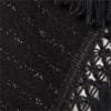 AMISSIMA - KIMONO TRICOT LISTRA LUREX DET. FRANJA - PRETO