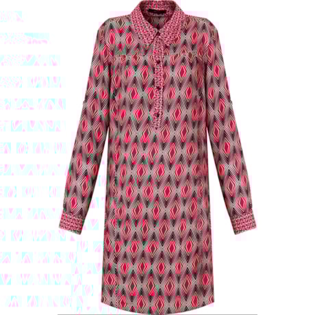 AMISSIMA - VESTIDO CHEMISE EST. GEOMETRICA - ROSA