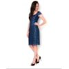 AMISSIMA - VESTIDO LGTE GUIPURE C/ MICRO PAETÊ - AZUL