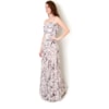 AMISSIMA - VESTIDO LONGO SHIFFON ESTAMPADO - SALMÃO