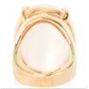ANEL RESINA OVAL COM GARRAS - BRANCO