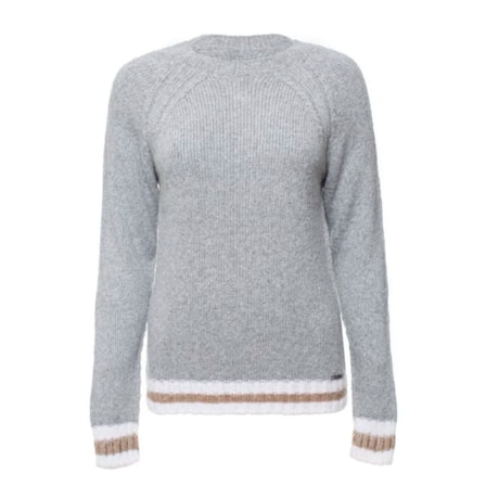 ANSELMI - BLUSA DE TRICORT RAGLAN DETALHE BARRA ANSELMI - BLUSA DE TRICORT RAGLAN DETALHE BARRA
