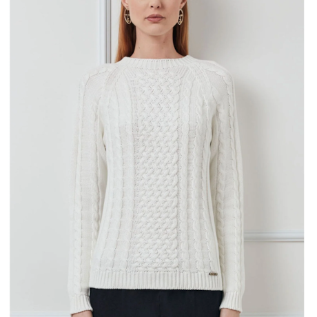 ANSELMI - BLUSA DE TRICOT CORRENTES BRANCO ANSELMI - BLUSA DE TRICOT CORRENTES BRANCO