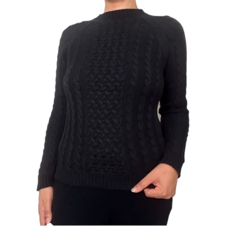 ANSELMI - BLUSA DE TRICOT CORRENTES PRETO ANSELMI - BLUSA DE TRICOT CORRENTES PRETO
